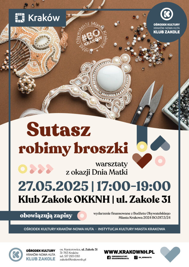 

Dzień Matki – Sutasz, robimy broszki!